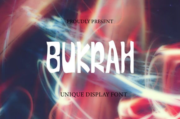 Bukrah Font for Creative Projects