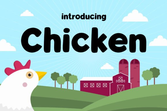 Chicken Font for Creative Projects