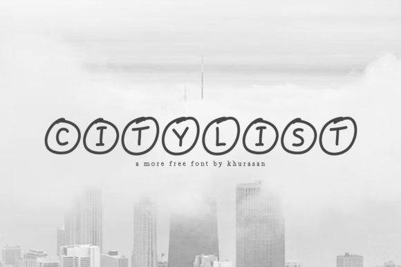 Citylist: A Modern Display Font
