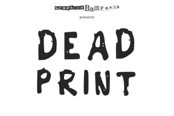 Dead Print Regular Font