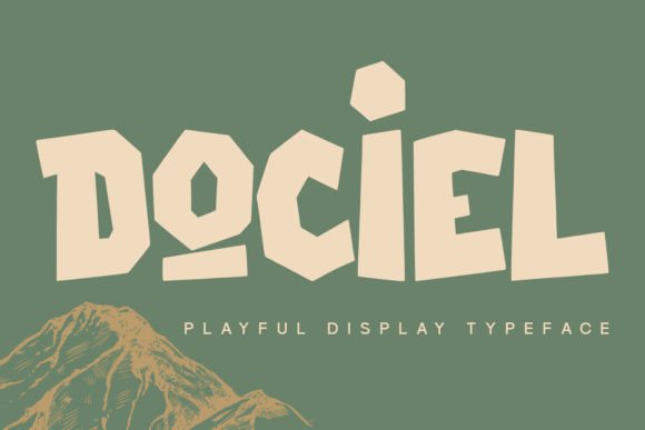 Dociel: A Playful Display Font for Creative Projects