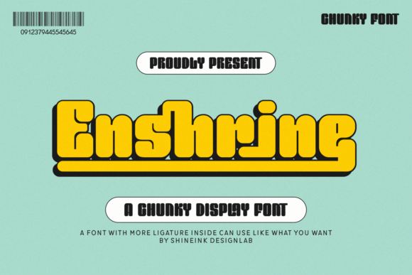 Enshrine: A Groovy Display Font