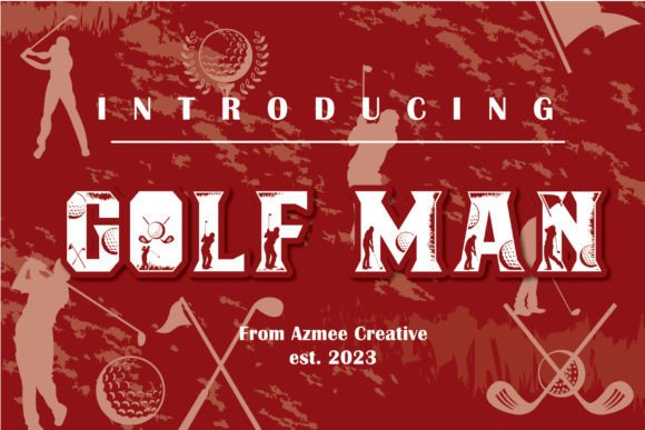 Golf Man Font for Bold Branding