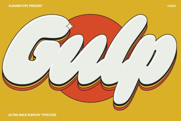 Gulp: A Fun Display Font for Creative Projects