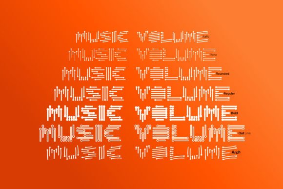 Music Volume Font