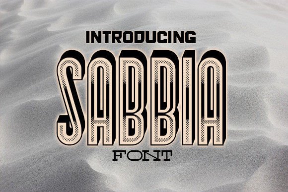 Sabbia: A Bold Font for Editorial Design