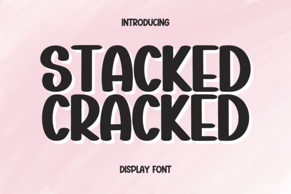Stucked Cracked Font